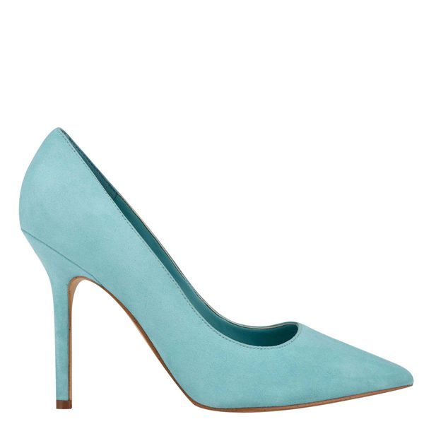 Nine West Bliss Pointy Toe Turquoise Pumps | South Africa 38F67-5G39